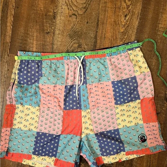 Southern Proper Patchwork Swim Trunks SZ. L 34-36 - Picture 5 of 8